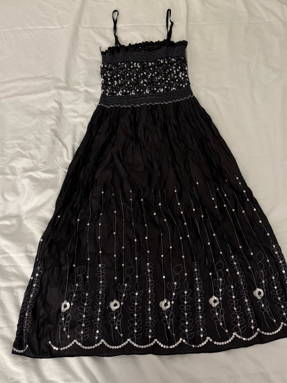 Black sequin dress
